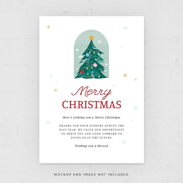 Christmas Invitation Card Flyer Template in PSD