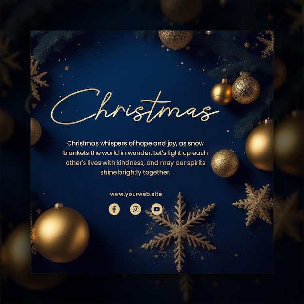 Christmas and new year decoration background