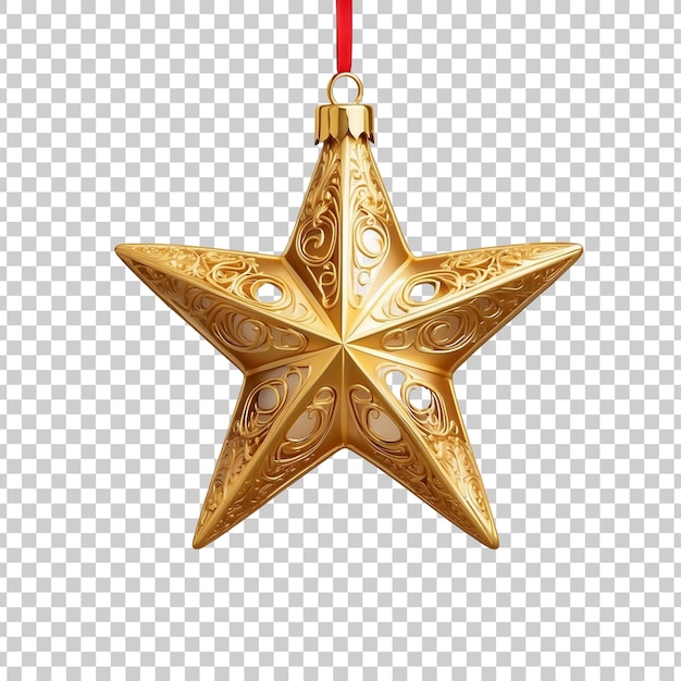 PSD a christmas ornament with a star on it