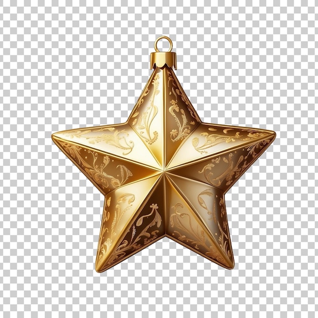 PSD a christmas ornament with a star on it