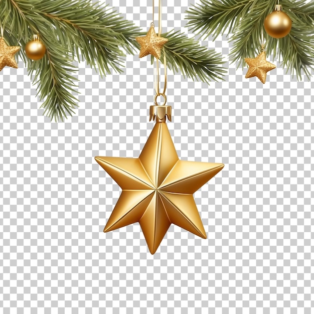 PSD a christmas ornament with a star on it