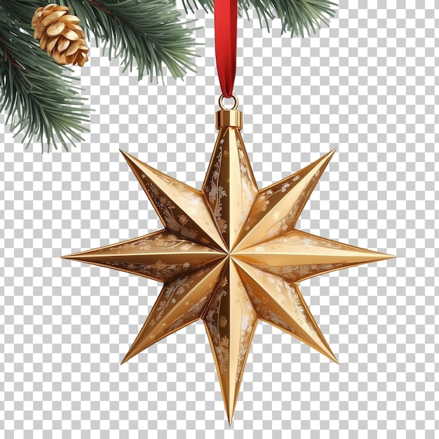 PSD a christmas ornament with a star on it