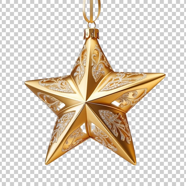 PSD a christmas ornament with a star on it