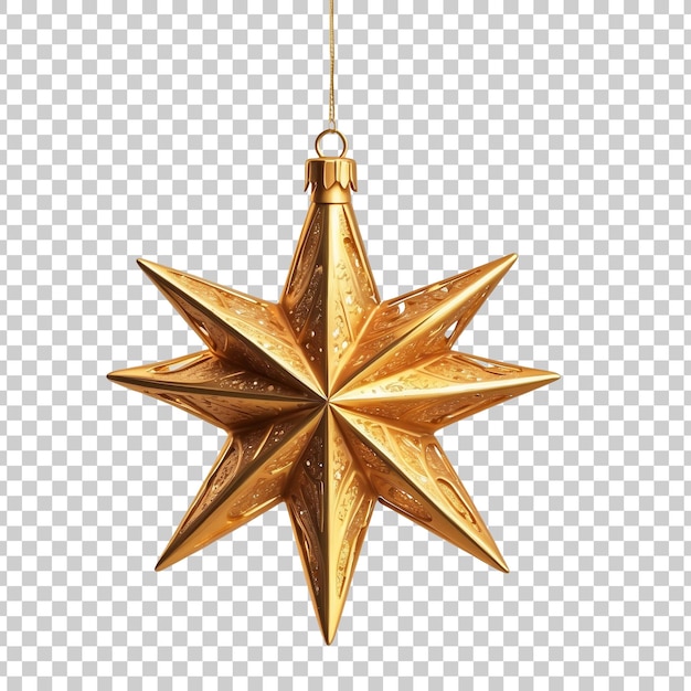 a christmas ornament with a star on it