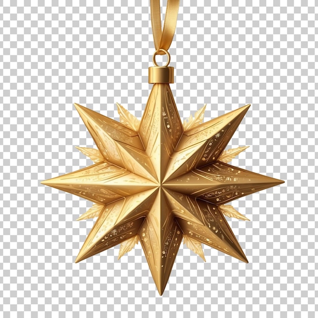 PSD a christmas ornament with a star on it