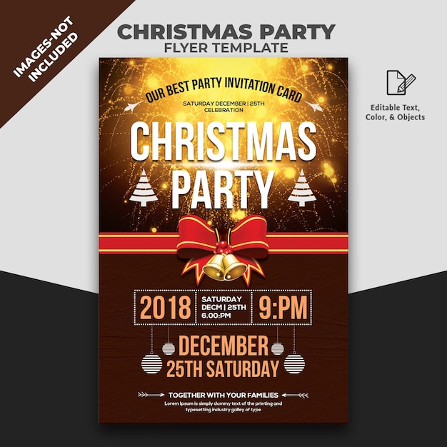 PSD christmas party flyer