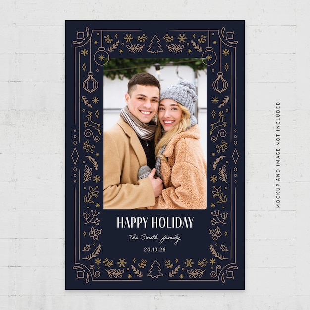 Christmas Photo Card Template