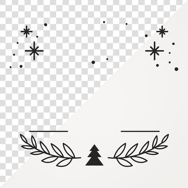 PSD christmas png badge transparent background