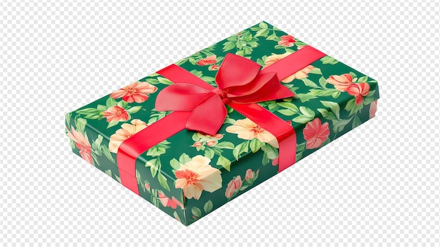 a christmas present with a red bow on it