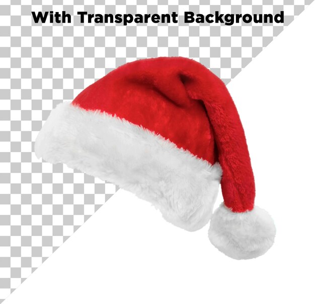 PSD christmas santa hat or cap png psd on transparent background