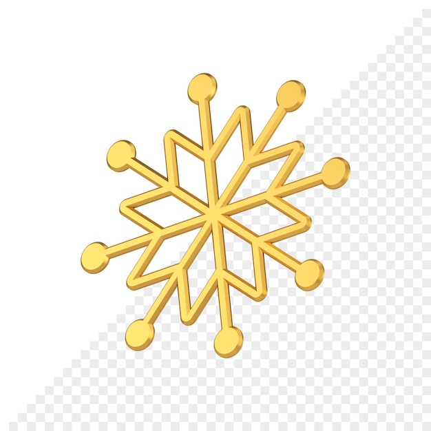 Christmas Snowflake 3d icon