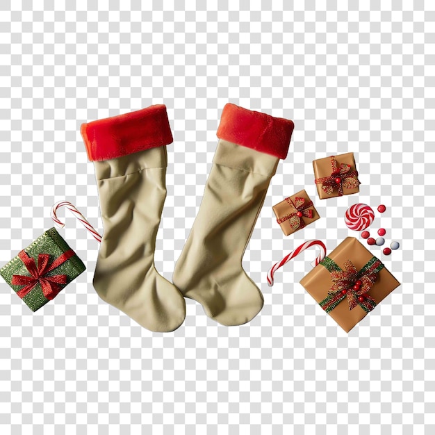 Christmas Stocking Holder happy new year greeting card backgroundon transparent background