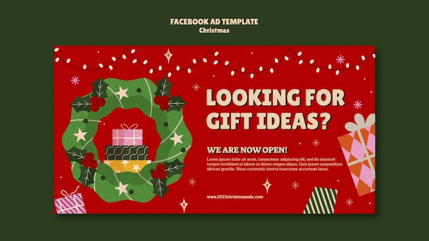 PSD christmas  template design