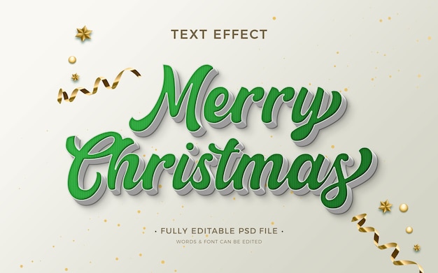 Christmas text effect