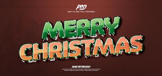 Christmas text effect