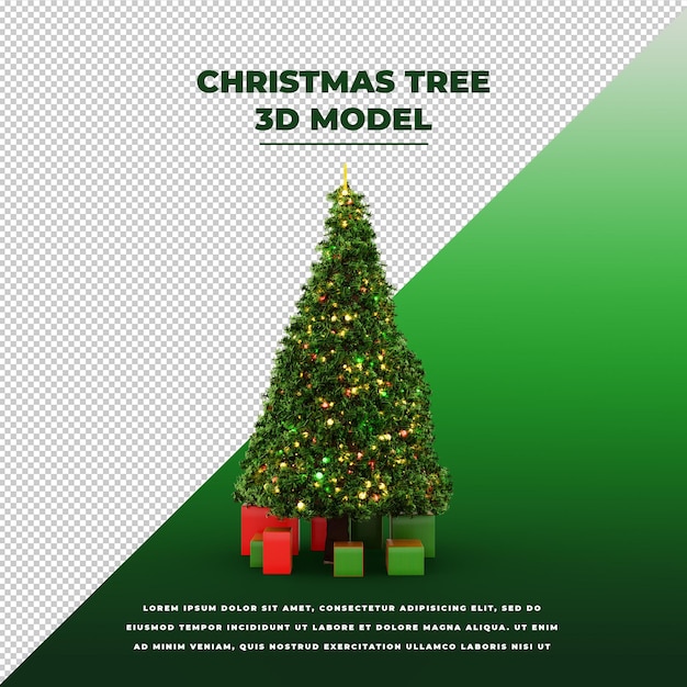 Christmas Tree 3D isolated model