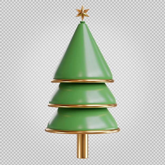 Christmas tree winter season 3d