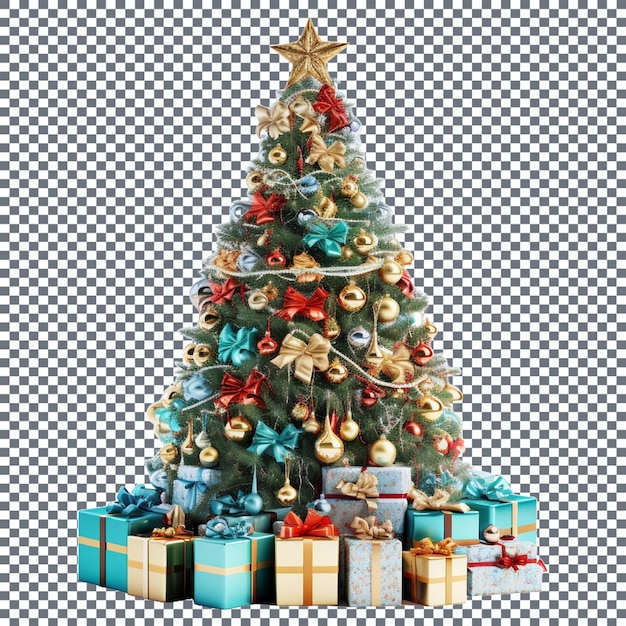 Christmas tree with presents