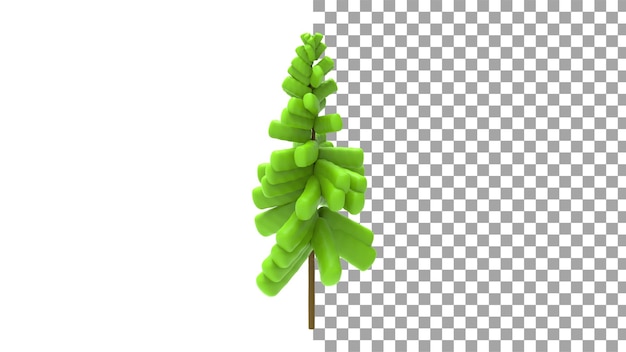 Christmas tree without shadow 3d render