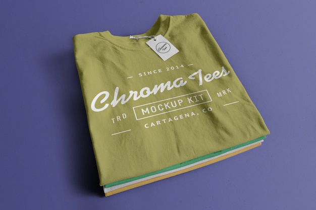 PSD chromatees tshirt mockup