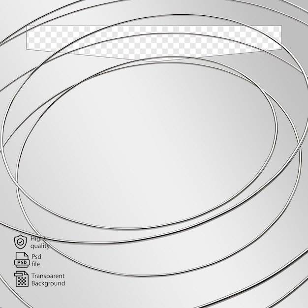 PSD chromatic wire rods in transparent png file