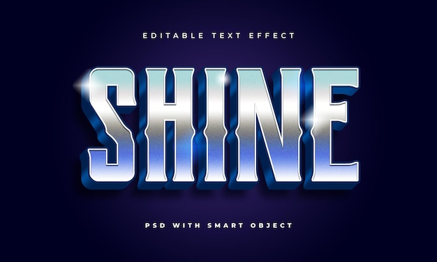 Chrome text effect