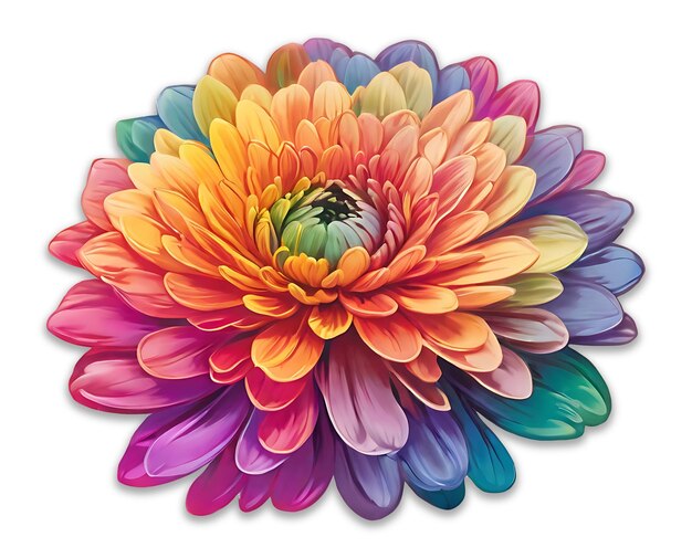 Chrysanthemum Flower design PSD