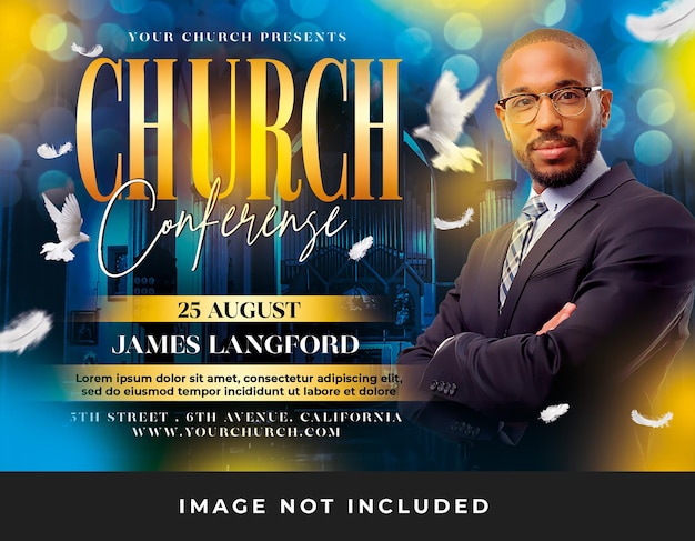 Church Conference Flyer PSD Template