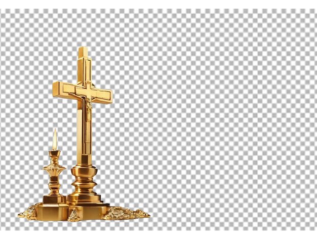 church cross on transparent background