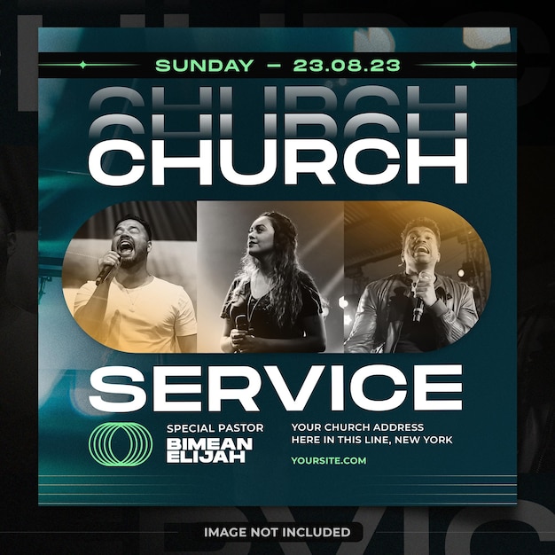 Church flyer template