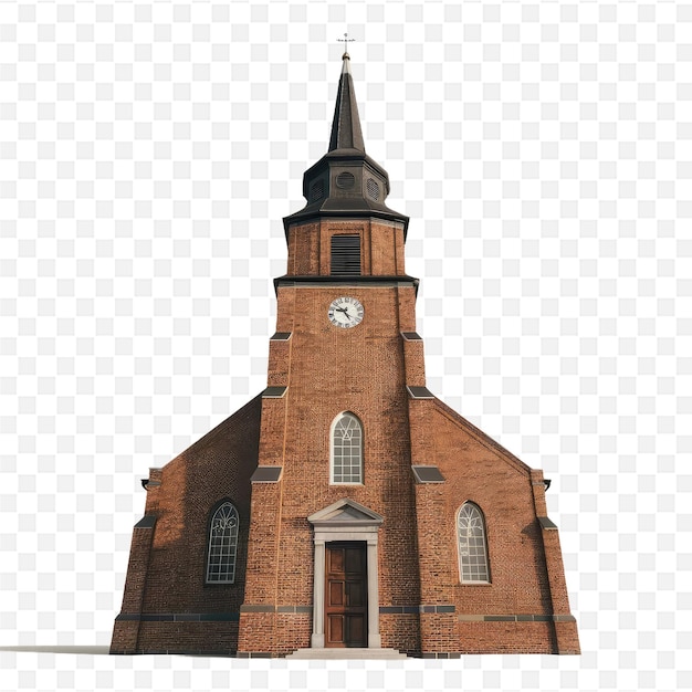 PSD a church with a clock on the front and the words quot the time of 11 00 quot