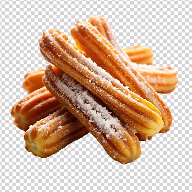 PSD churros isolated on transparent background