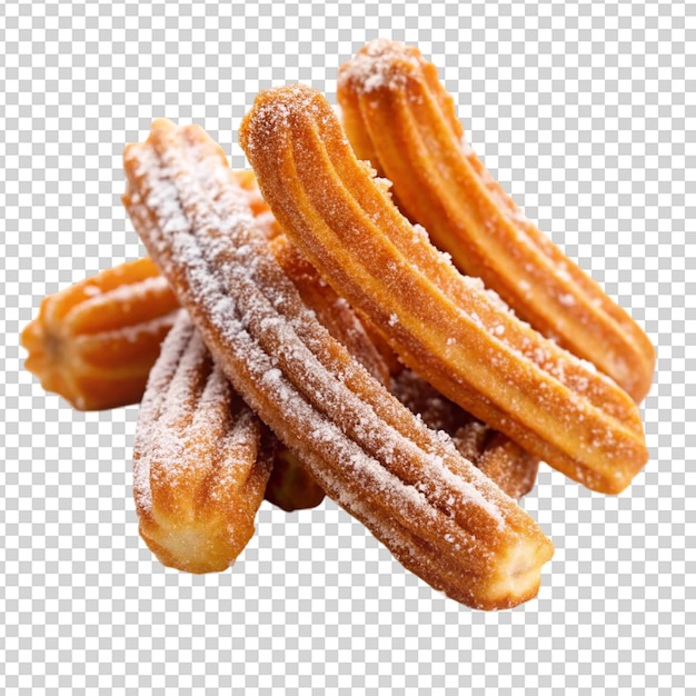 PSD churros isolated on transparent background