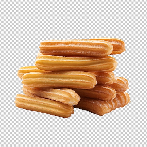 churros isolated on transparent background