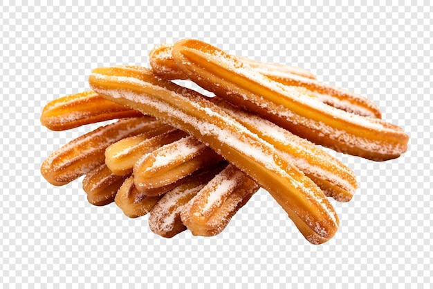 PSD churros isolated on transparent background