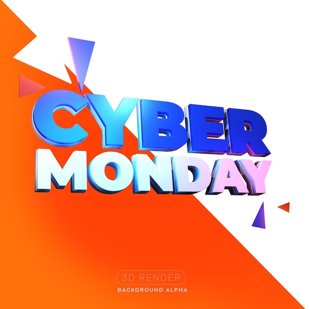 CIBER MONDAY 3D TEXTO