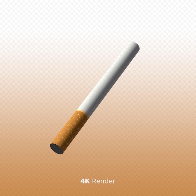 Cigarette isolated 3d render