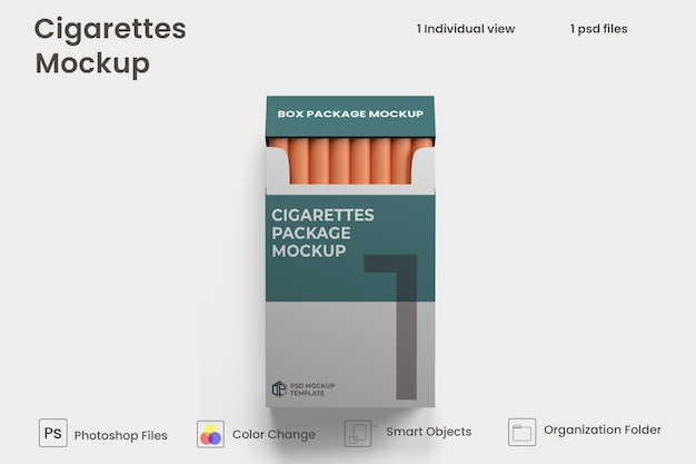 Cigarette package mockup Premium Psd