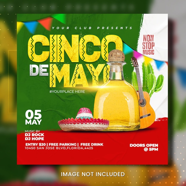 Cinco De Mayo Celebration Flyer