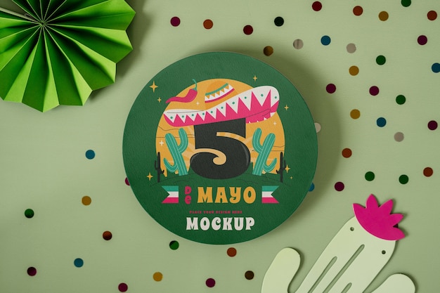 Cinco de mayo mockup design