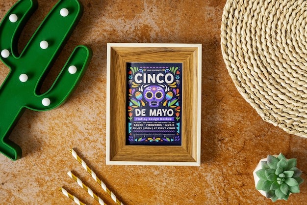 Cinco de mayo mockup design