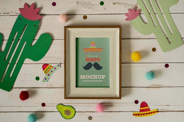 Cinco de mayo mockup design