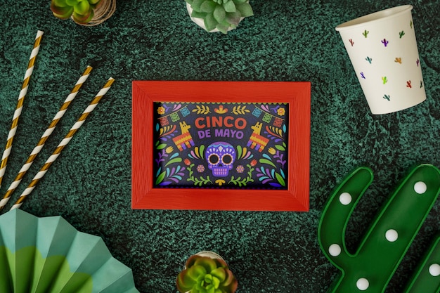 Cinco de mayo mockup design