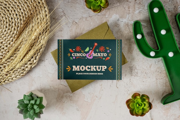 Cinco de mayo mockup design