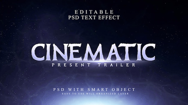 cinematic present trailer title text effect