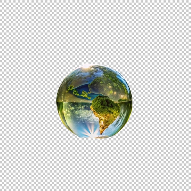 Cinematic shot of planet earth globe