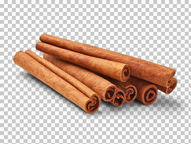 Cinnamon sticks isolated on transparent or white background png