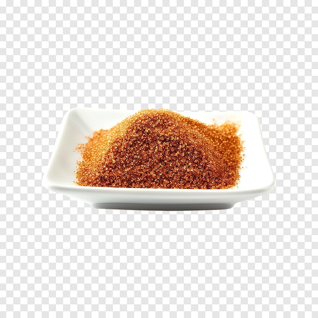 Cinnamon sugar isolated on a transparent background