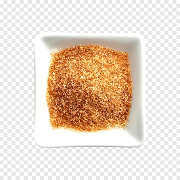 Cinnamon sugar isolated on a transparent background