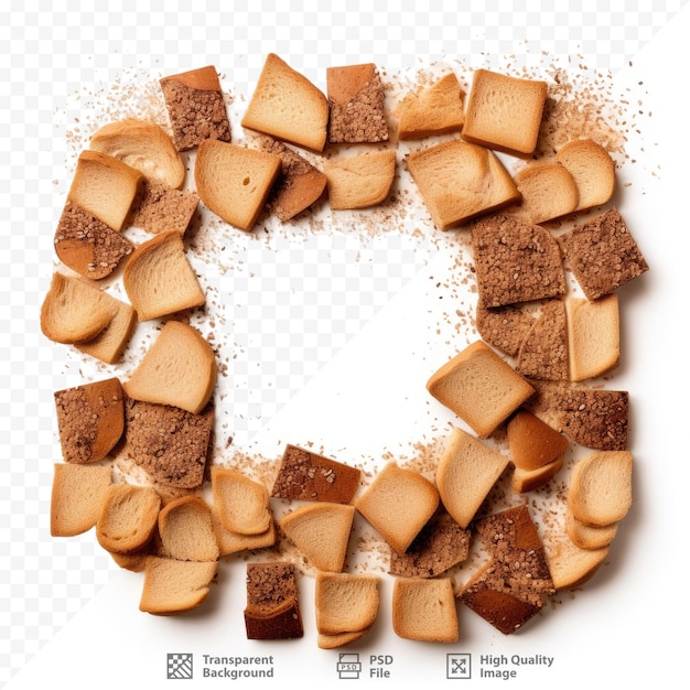 a circle of chocolates with a white background with the words " the word " on it.